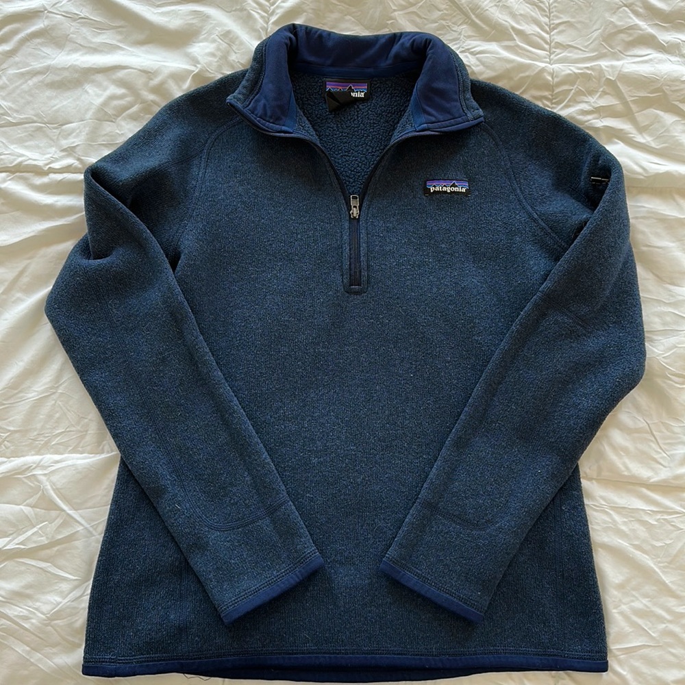 Patagonia Women's Better Sweater 1/4 Zip Pullover, New Navy